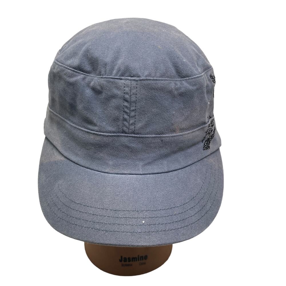 Adidas Hat Womens One Size Charcoal Black Rhinestones